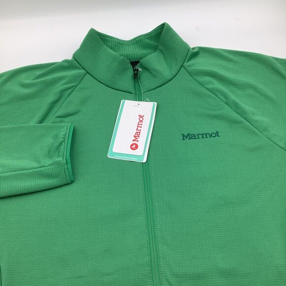 Marmot Mens Clover Leconte Long Sleeve Full Zip Fleece Jacket Size‎ Large NWT - Picture 1 of 15
